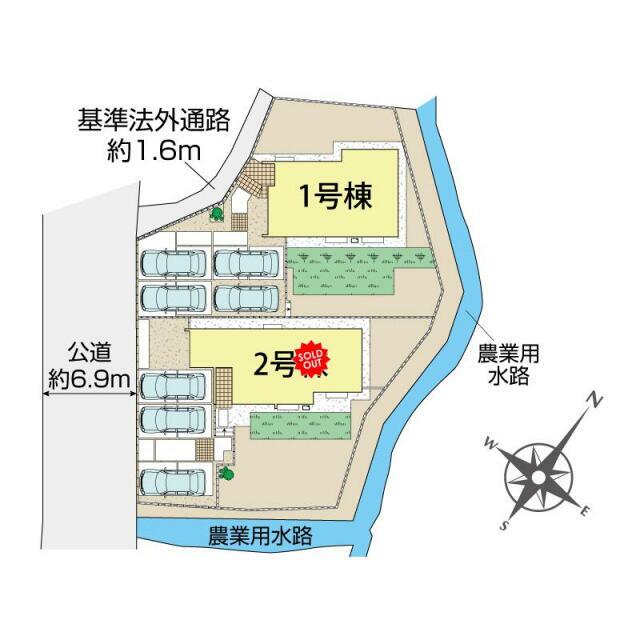 駿東郡長泉町上長窪2棟 区画図