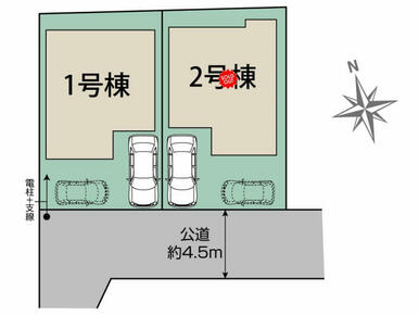 柏市酒井根3丁目2棟 区画図