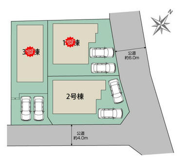 大野城市乙金東3丁目3棟 区画図