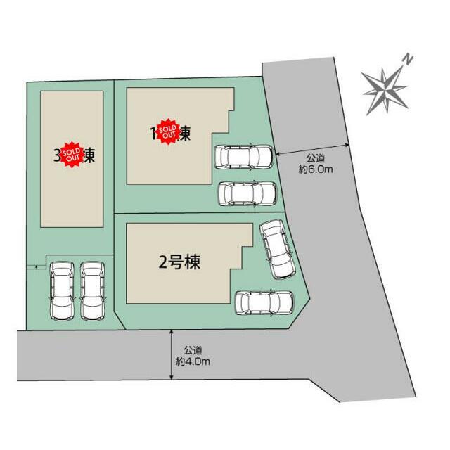 大野城市乙金東3丁目3棟 区画図