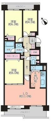 収納が多いので部屋が広々使えます！