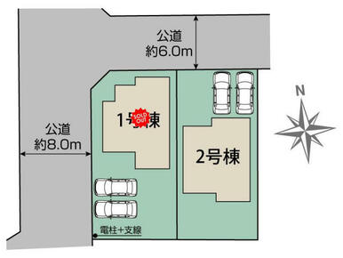 羽生市西4丁目2棟 区画図