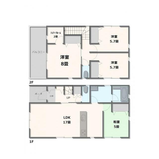 1号棟・4LDK+テレワークルーム