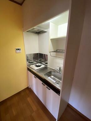 使いやすいシンプルな１口ガスコンロ付キッチン