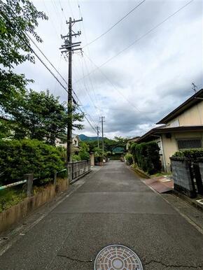 前面道路（西側から）