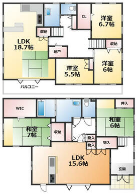 二世帯住宅にピッタリの間取りです♪