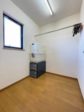 たくさん収納できる大容量クローゼット完備！