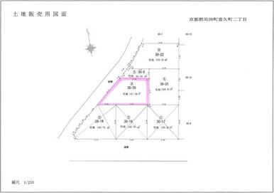 区画全体の間取り図　場所は４号地です