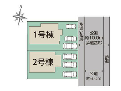 宇都宮市清原台6丁目2棟 区画図