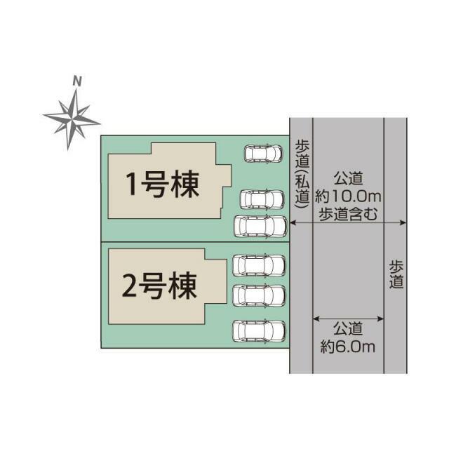 宇都宮市清原台6丁目2棟 区画図