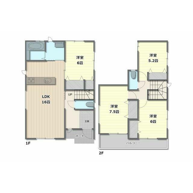 Ｂ号棟・３ＬＤＫ＋納戸