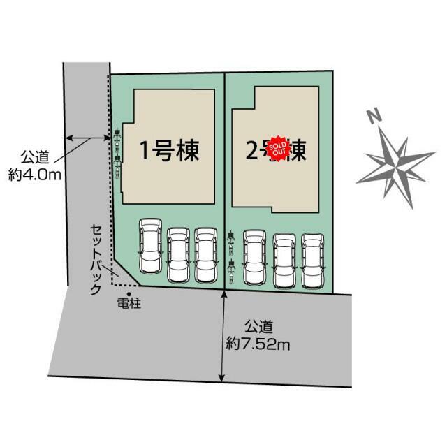 宇都宮市東原町2棟 区画図