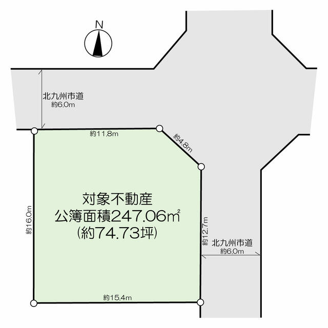 物件画像 北九州市八幡西区 小嶺台４丁目 住宅用地
