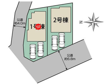 川越市大塚2丁目2棟 区画図