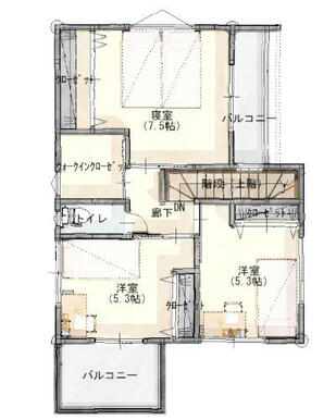 ２階間取り図