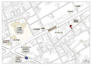 現地周辺案内図