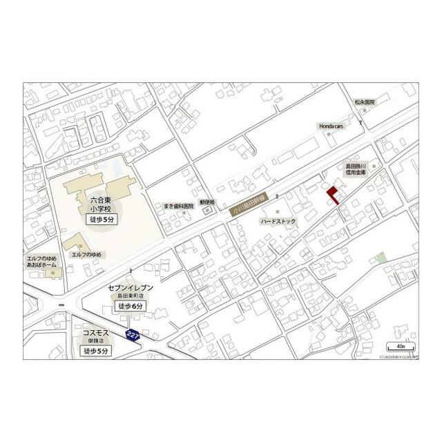 現地周辺案内図