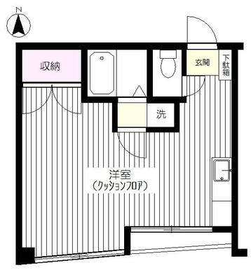 約２４．２㎡のワンルームマンション