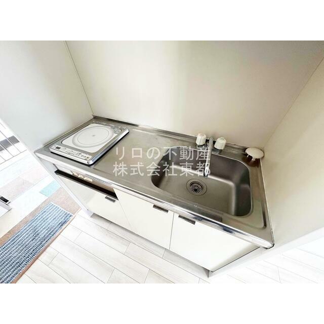 火を使わず安心でお掃除も簡単なＩＨコンロ1口付です♪