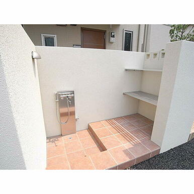 ペットの足洗い場です