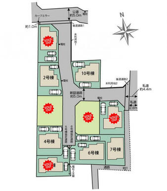 武蔵小金井前原町 全10区画　区画図