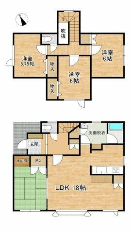 札幌市厚別区 上野幌二条６丁目 (上野幌駅) 2階建 4LDKの写真