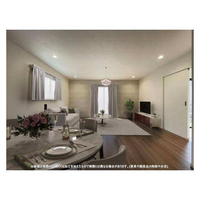 開放感のあるゆとりあるリビング。採光にもこだわった居心地の良い空間です♪