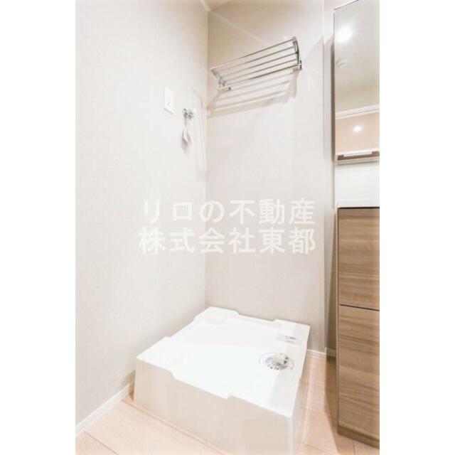 洗濯機置場には防水パンを設置！水漏れも安心です◎