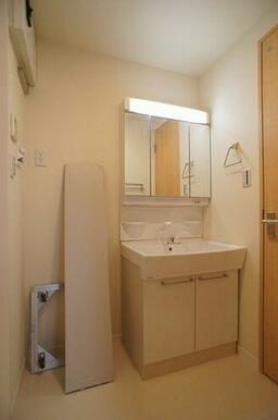 ■洗髪洗面化粧台と洗濯機スペース