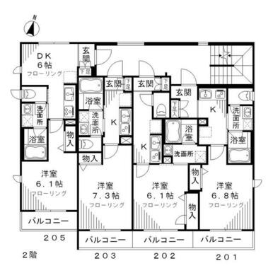 ２階配置図