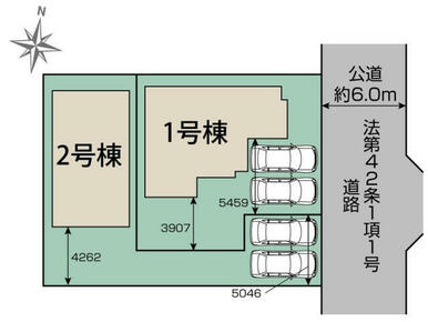 坂戸市泉町2丁目2棟 区画図