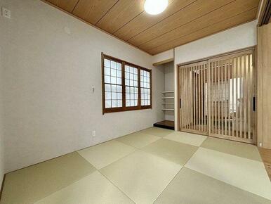 「１階和室」約６帖ございます。