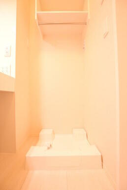 防水パン付　室内洗濯機置場！