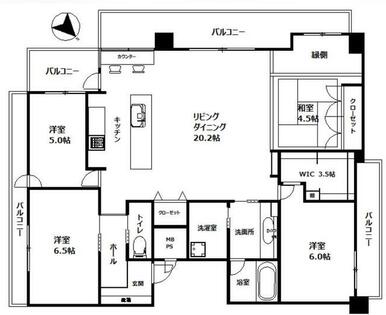 のびのびとした住居スペース。家族みんながリラックスするワイドスパン型の間取り