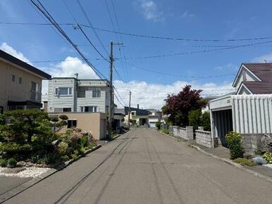 前面道路（南東側から）