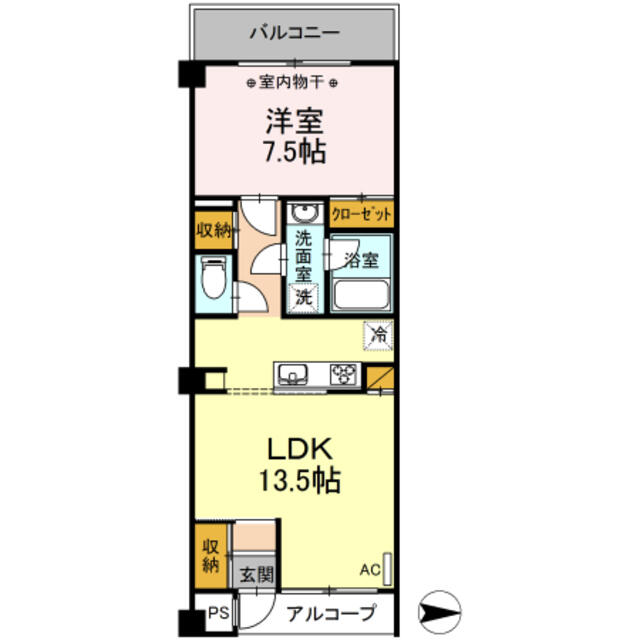 ＮＥＷＯＲＫ 2階 1LDK