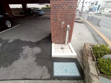 ペットの足洗い場