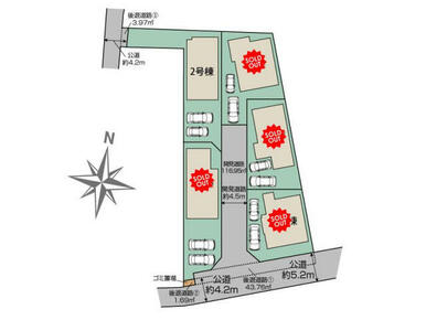 横浜市青葉区鉄町5棟 区画図