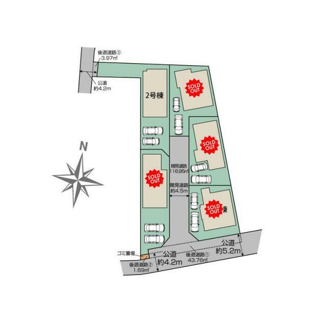 横浜市青葉区鉄町5棟 区画図