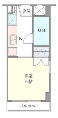 １Ｋ　洋室７．５帖、１８．９１㎡