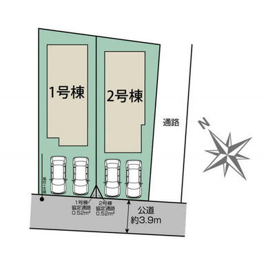 市川市国府台3丁目2棟　区画図