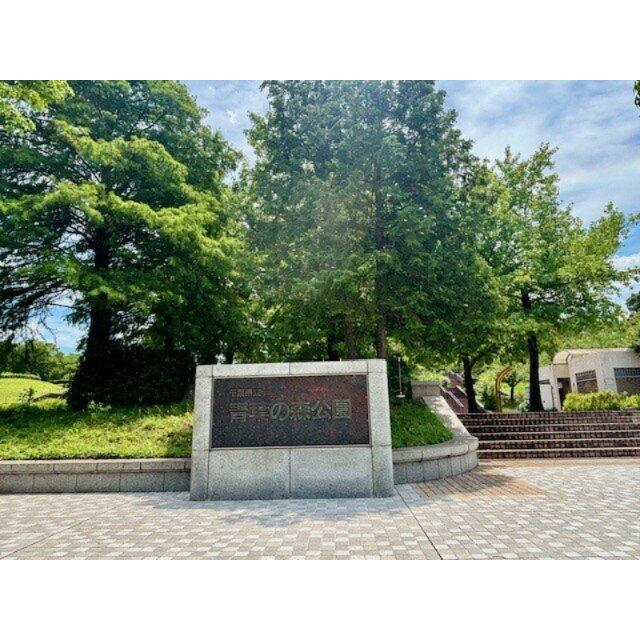 青葉の森公園は徒歩15分の距離です。2025年6月撮影