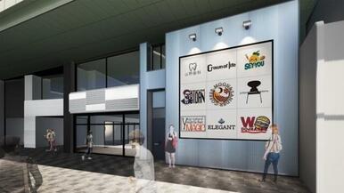 3F以上店舗 有料看板