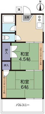 洗濯機置き場は室内に移設いたしました