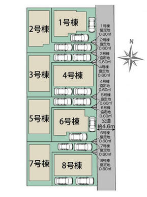 福岡市西区下山門2丁目8棟 区画図