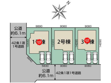 大津市日吉台1丁目3棟 区画図