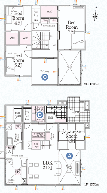 物件画像 宗像市 日の里２丁目 (東郷駅) 2階建 4LDK