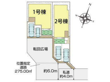 船橋市習志野台4丁目2期2棟 区画図