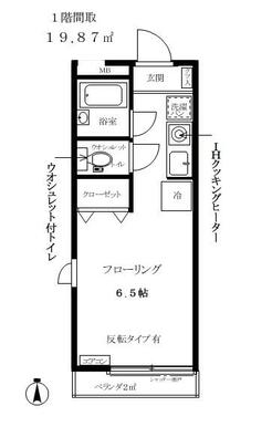 風呂トイレ別　南庭先広