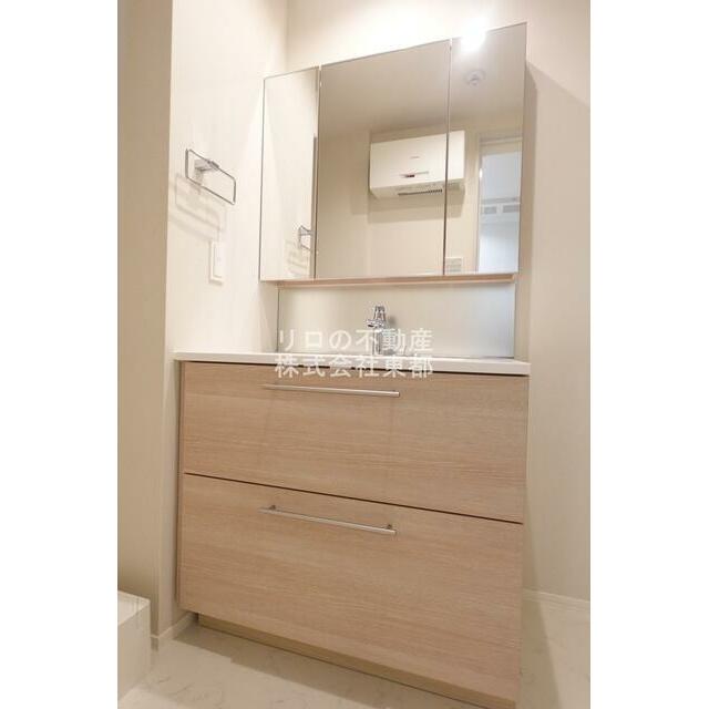 ヘアセットも簡単洗髪洗面化粧台タイプ☆